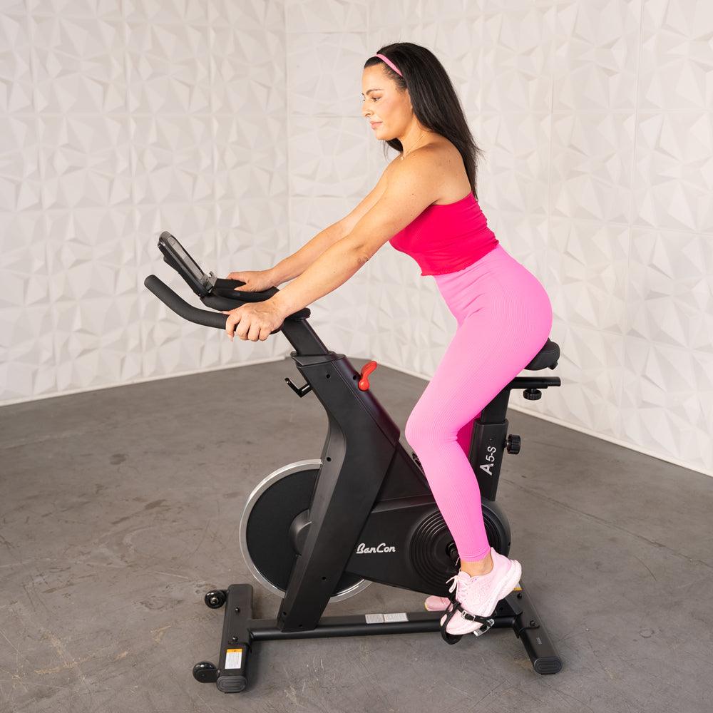 Muscle D Fitness - Home Upright Bike - Exercise Bike - Adjustable Seat and Handle Bars