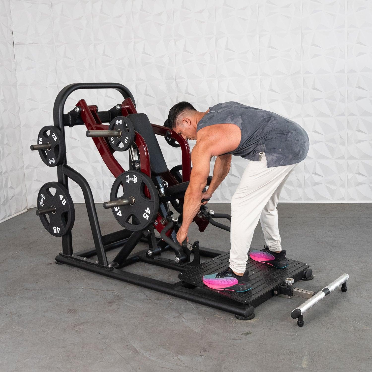 Muscle D Fitness - Pro Strength Dynamic Row - Chest Supported - Premium Adjustable Plate Loaded