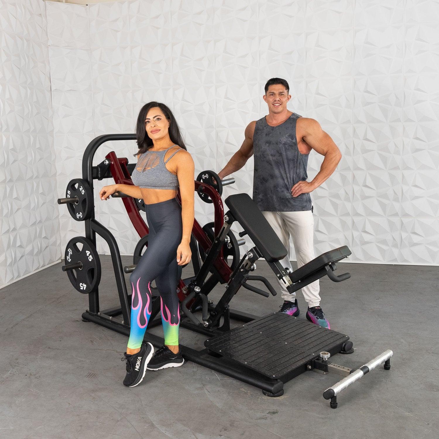 Muscle D Fitness - Pro Strength Dynamic Row - Chest Supported - Premium Adjustable Plate Loaded