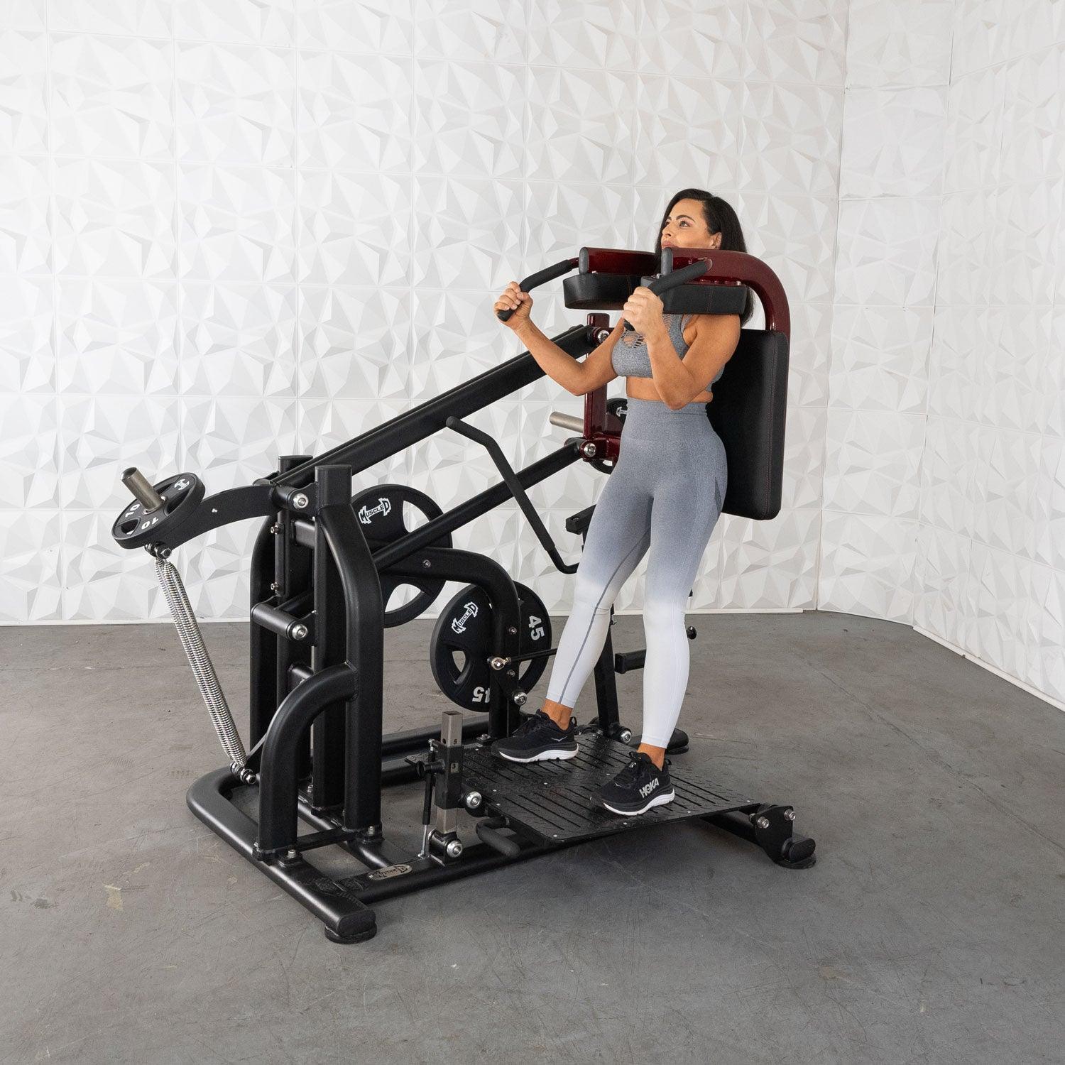Muscle D Fitness - Pro Strength Drop Squat - Adjustable Plate Loaded Squat Machine