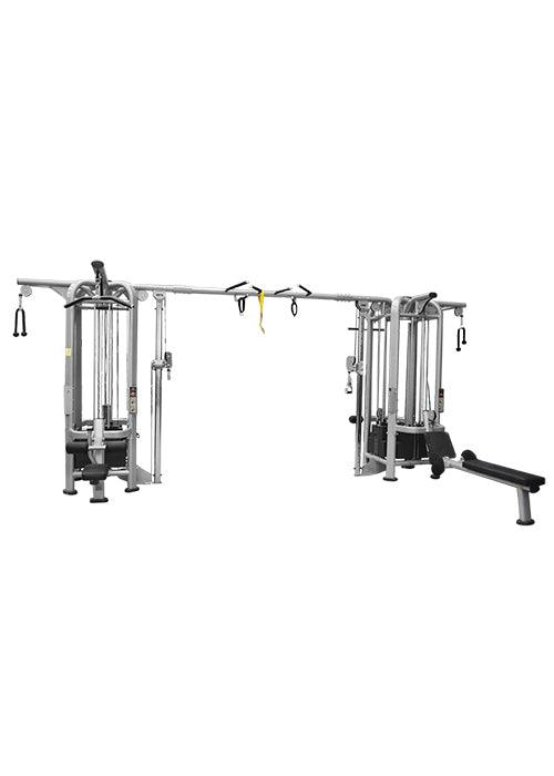 Muscle D Fitness - 8 Stack Megatron Deluxe Jungle Gym 3 Colors - Commercial Grade Selectorized Multi-Station