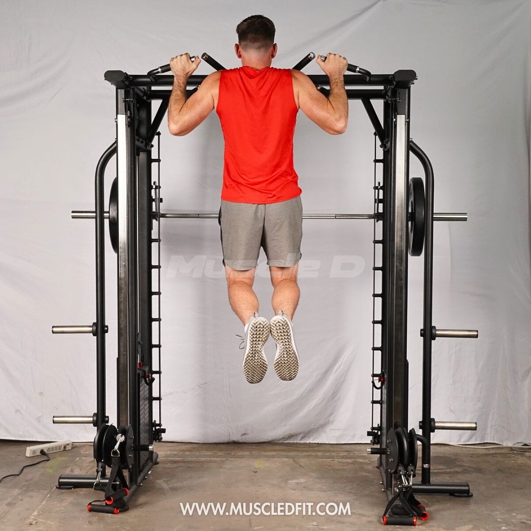 Muscle D Fitness - Dual Adjustable Pulley Smith Combo – Full Body Trainer