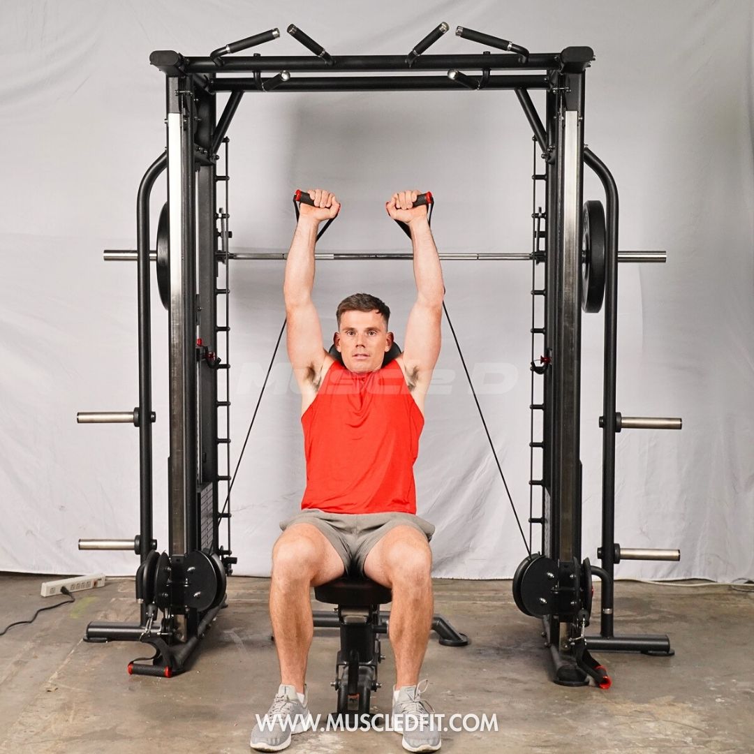 Muscle D Fitness - Dual Adjustable Pulley Smith Combo – Full Body Trainer