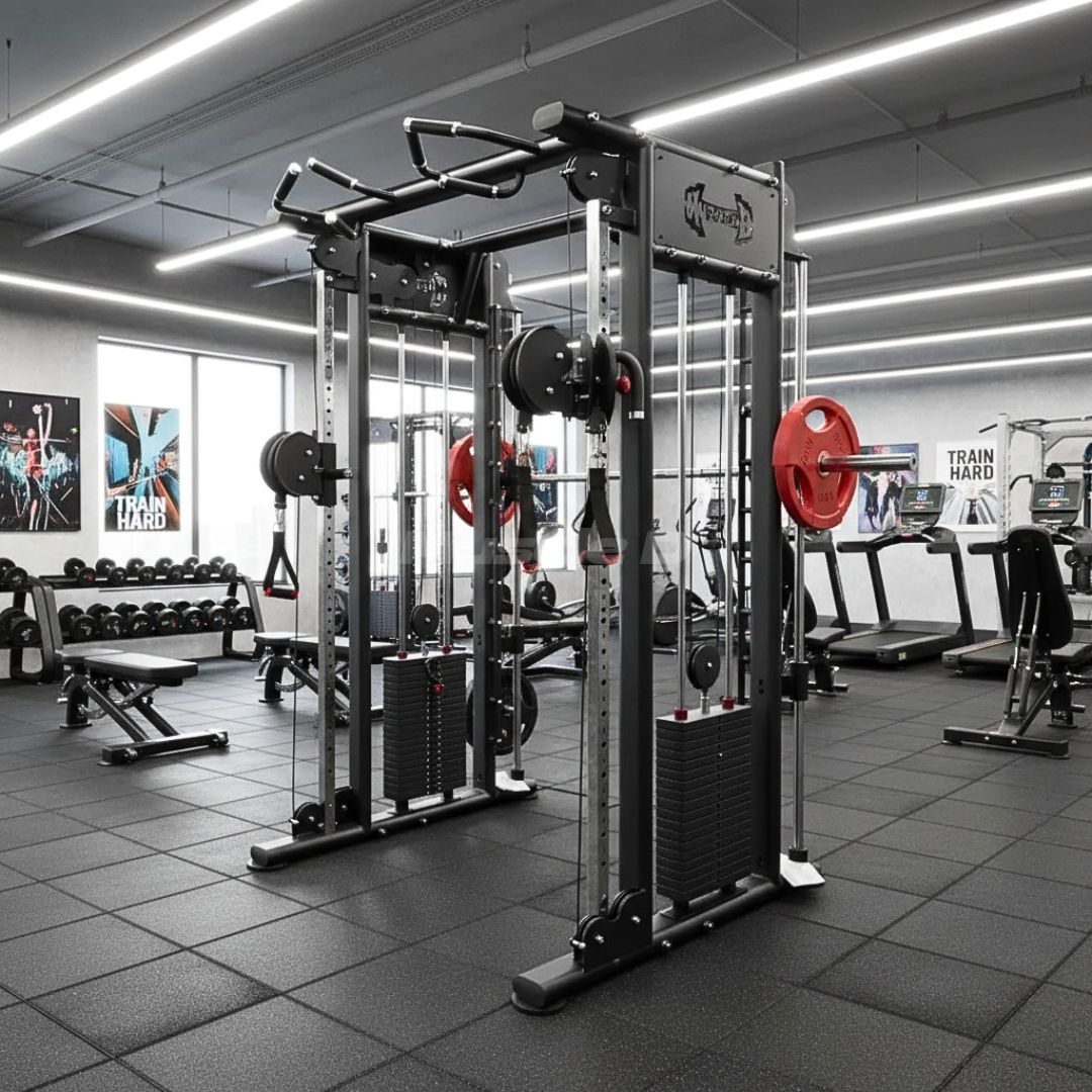 Muscle D Fitness - Dual Adjustable Pulley Smith Combo – Full Body Trainer