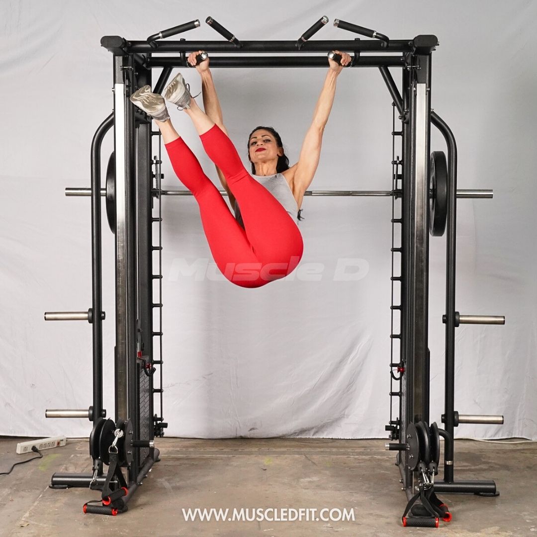 Muscle D Fitness - Dual Adjustable Pulley Smith Combo – Full Body Trainer