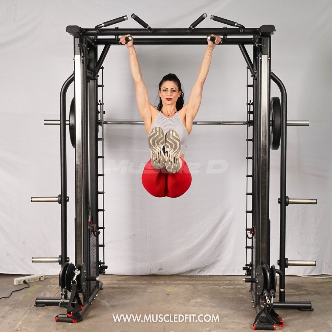 Muscle D Fitness - Dual Adjustable Pulley Smith Combo – Full Body Trainer