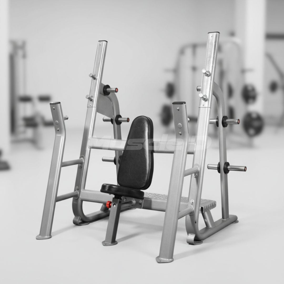Muscle D Fitness - Elite Olympic Military Bench - Commercial - Seated Upright Shoulder Press