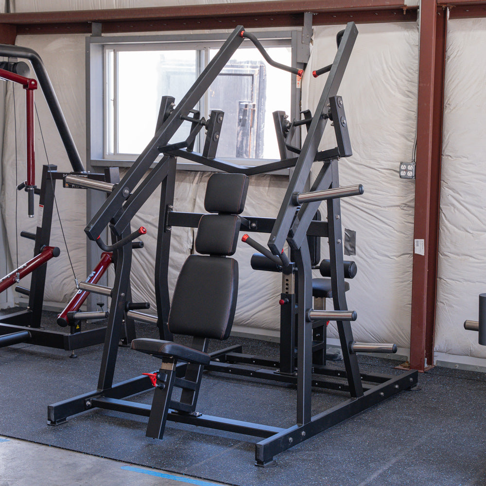 Muscle D Fitness - Excel Iso-Lateral Chest/Back Combo - Plate Loaded - Gas Shock Assisted Seat Adjustment