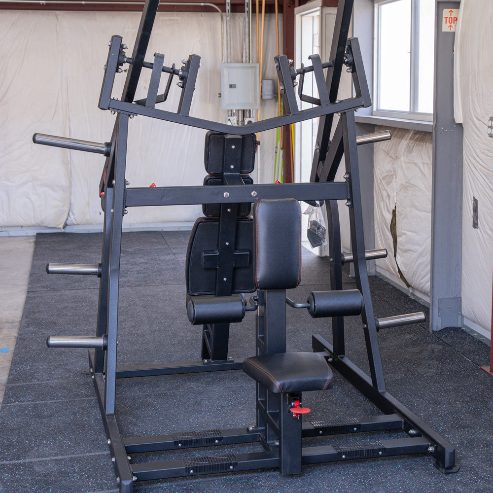Muscle D Fitness - Excel Iso-Lateral Chest/Back Combo - Plate Loaded - Gas Shock Assisted Seat Adjustment