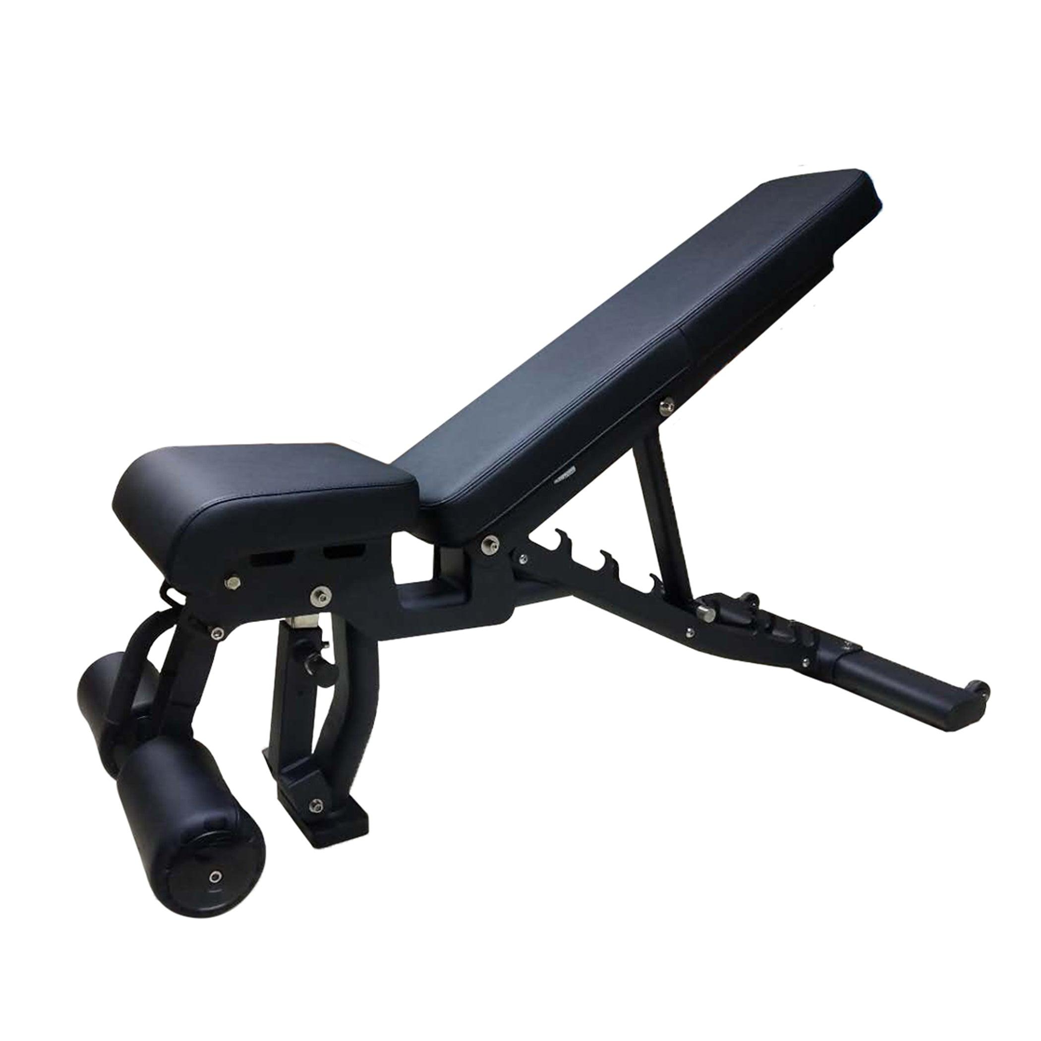 Muscle D Fitness - Flat Incline Decline Bench - 11 Gauge Steel - Commercial Upholstery - Decline Abdominal Trainer