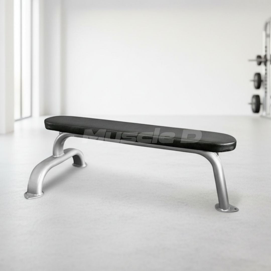 Muscle D Fitness - Flat Bench - Flat Utility Bench - 11 Gauge Steel - Commercial Upholstery