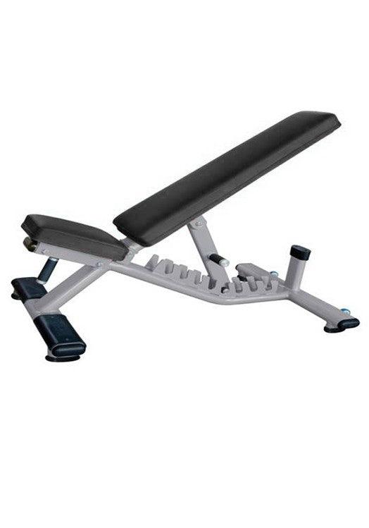 Muscle D Fitness - Flat to Incline Bench - 11 Gauge Steel - Commercial Upholstery - Seat and Back are Adjustable