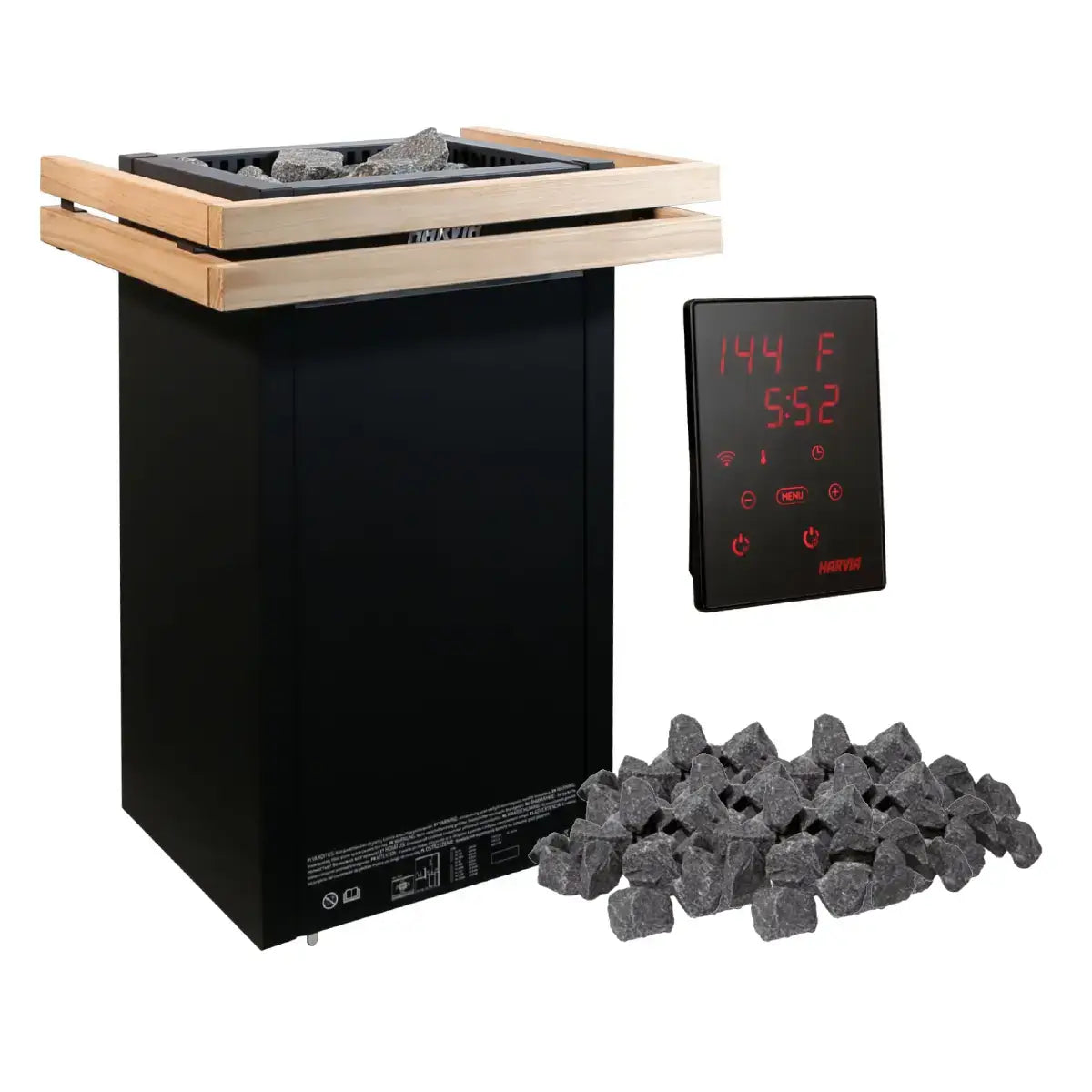 Harvia Virta 9KW Ultimate Sauna Heater with WiFi Digital Control, Sauna Stones and Heater Guard