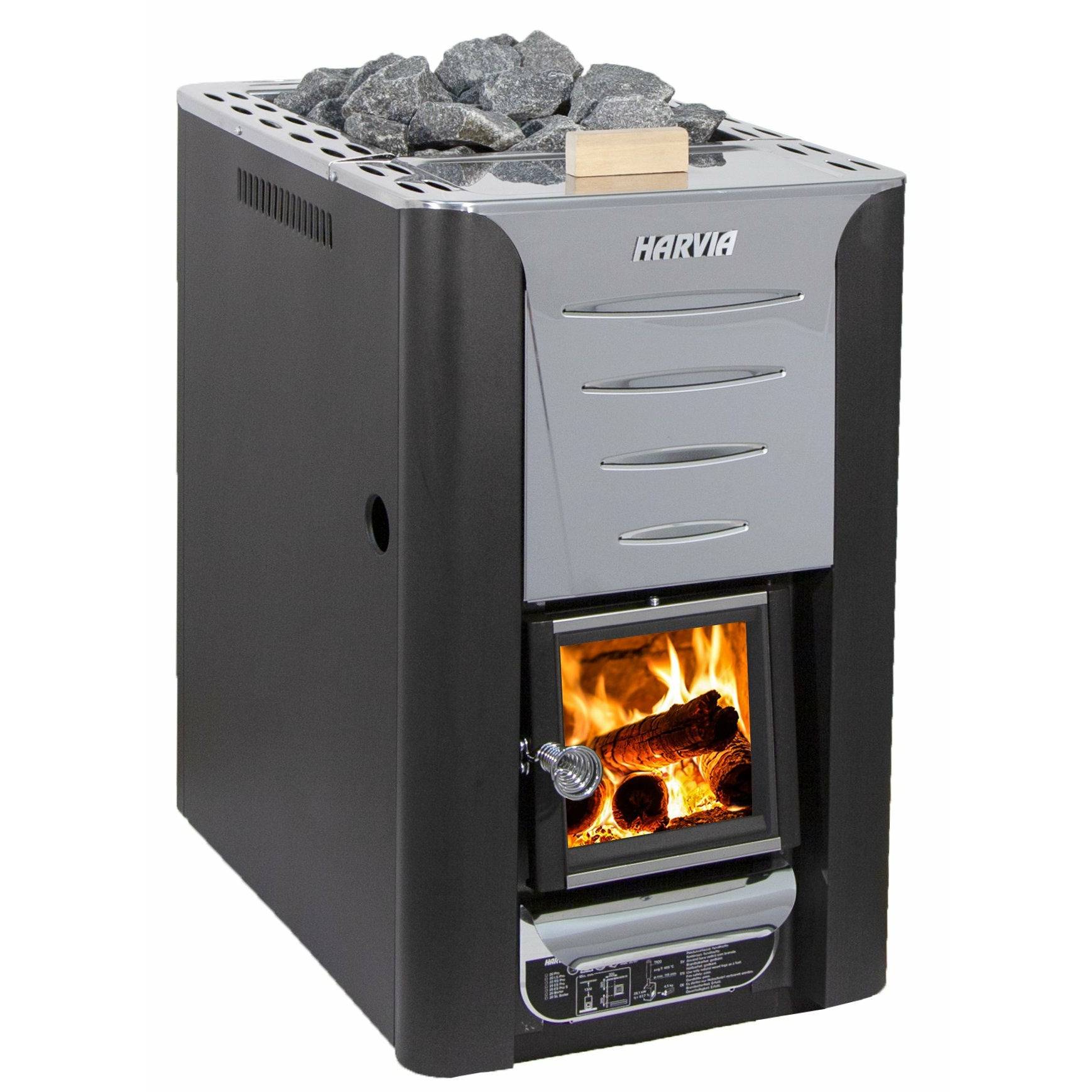 Harvia Pro 20 Es Pro Wood Burning Sauna Stove With Water Tank
