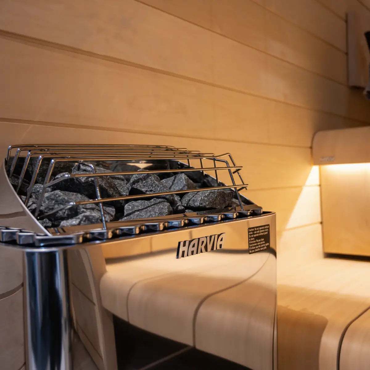 Harvia KIP80B Stainless Steel 8KW Sauna Heater with built-in control