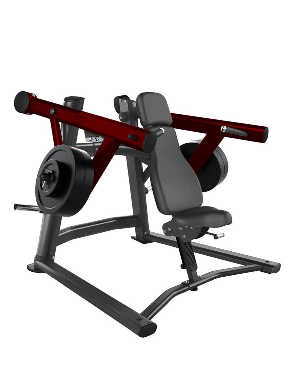 Muscle D Fitness - Elite Leverage Incline Shoulder Press - Commercial - Adjustable Seat - Plate Loaded