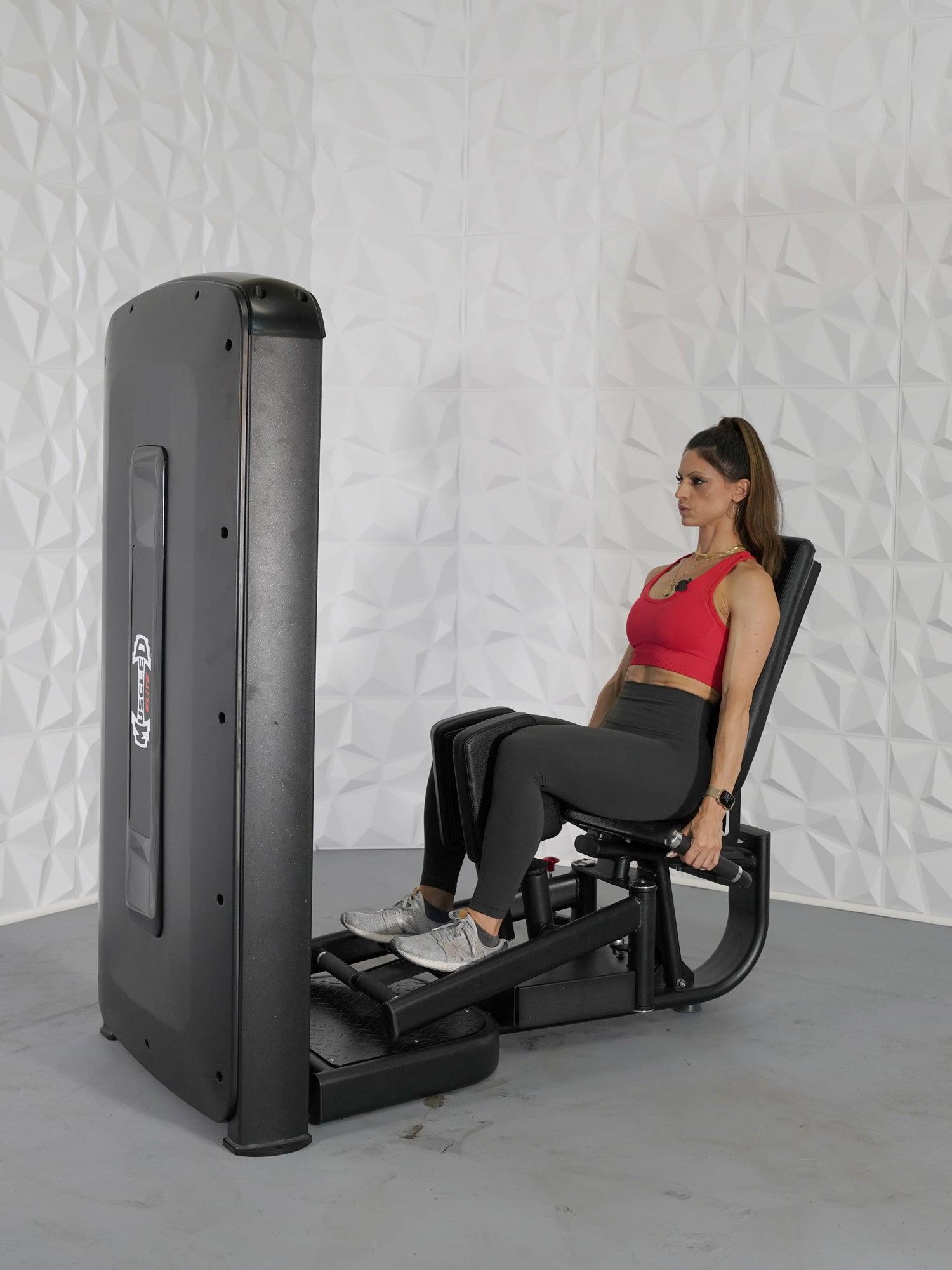 Muscle D Fitness - Elite Selectorized Inner & Outer Thigh - Commercial Grade - Adjustable Seat - Pin Selectorized - Leg Combo