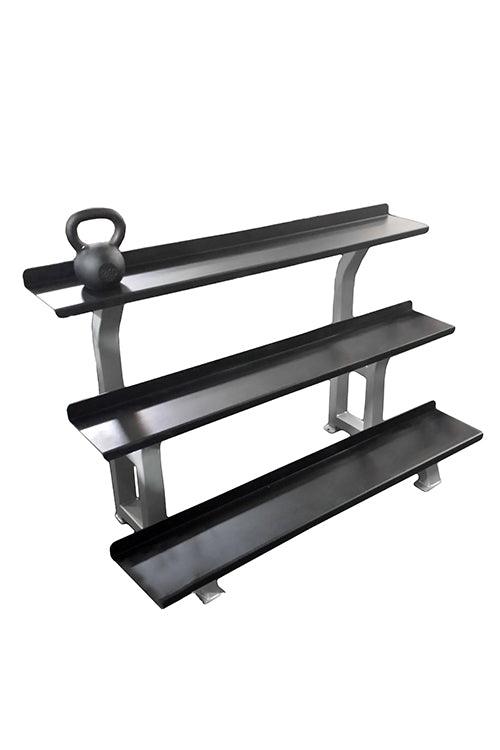 Muscle D Fitness - 3-Tier Kettlebell Rack - Commercial Storage