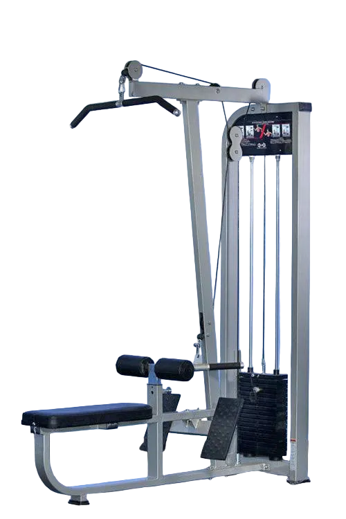 Muscle D Fitness - Dual Function Lat-Low Row Combo -  Seated - Pin Selectorized - Commercial Grade