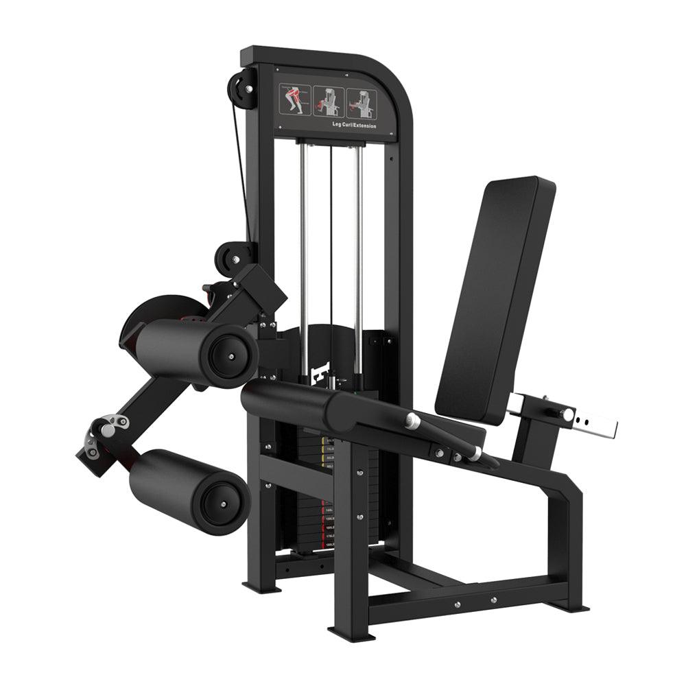 Muscle D Fitness - Excel Leg Extension/ Seated Leg Curl Combo - Selectorized Leg Machine - Simple Adjustments