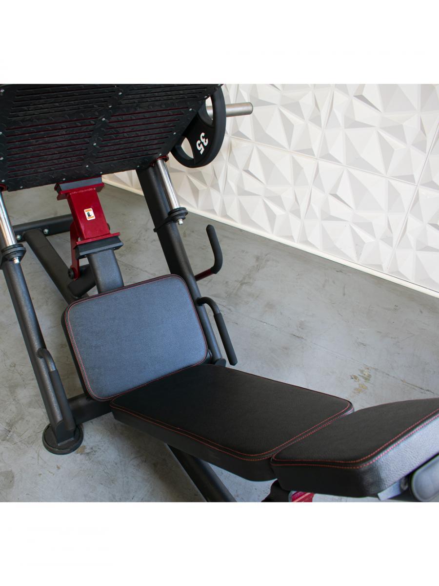 Muscle D Fitness - Pro Strength Linear Bearing Leg Press - Adjustable Back Pad - Plate Loaded