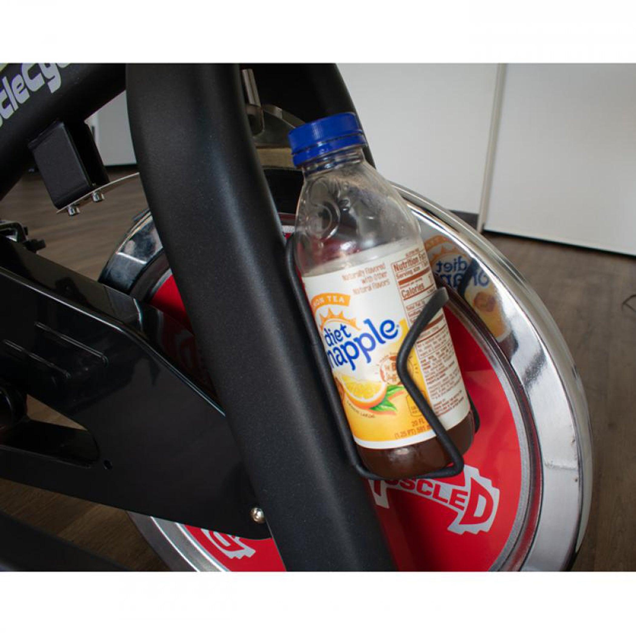 Muscle D Fitness - Stationary Exercise Bike - Commercial Grade Stationary Bike with Device Holder