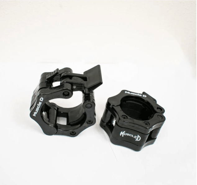 Muscle D Fitness - Compact Half Cage Complete Weight Kit - Storage Squat Rack Adjustable - Dip Handles