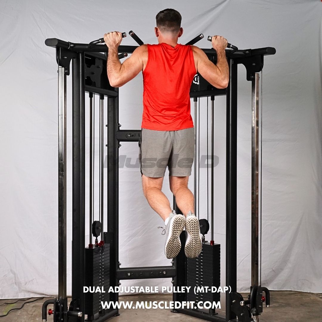 Muscle D Fitness - Dual Adjustable Pulley – Two Stack Cable Machine