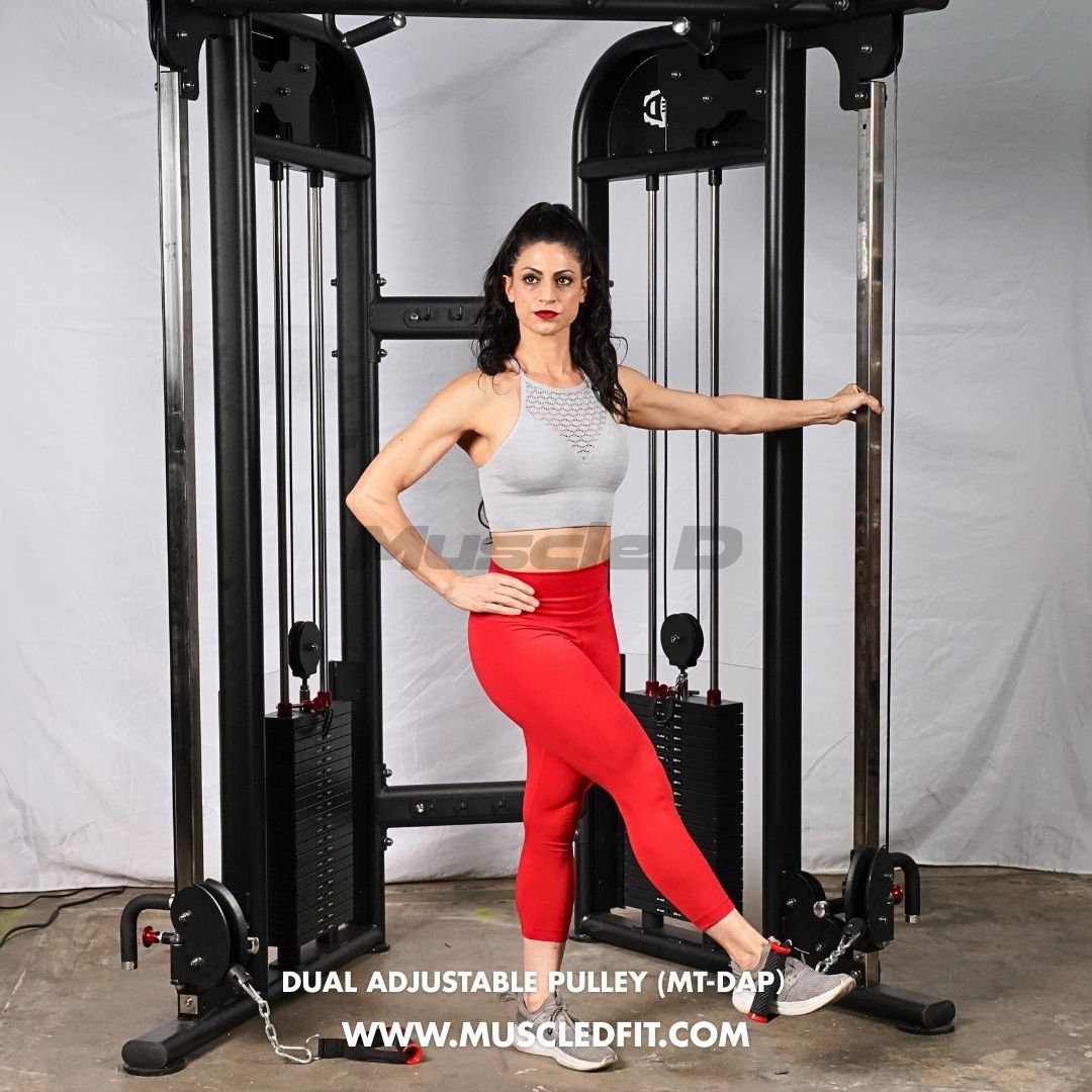 Muscle D Fitness - Dual Adjustable Pulley – Two Stack Cable Machine