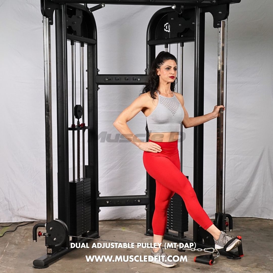 Muscle D Fitness - Dual Adjustable Pulley – Two Stack Cable Machine