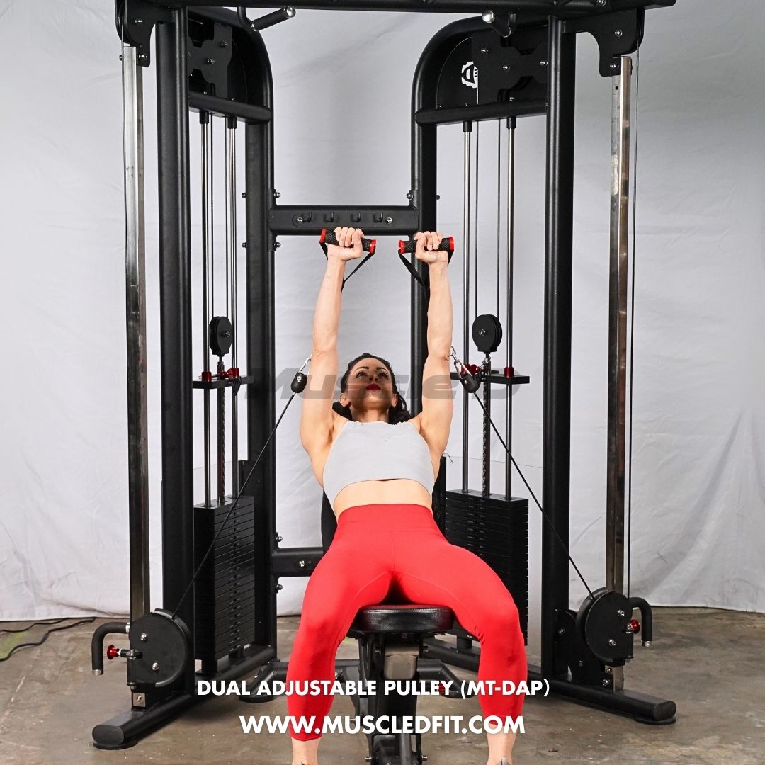 Muscle D Fitness - Dual Adjustable Pulley – Two Stack Cable Machine