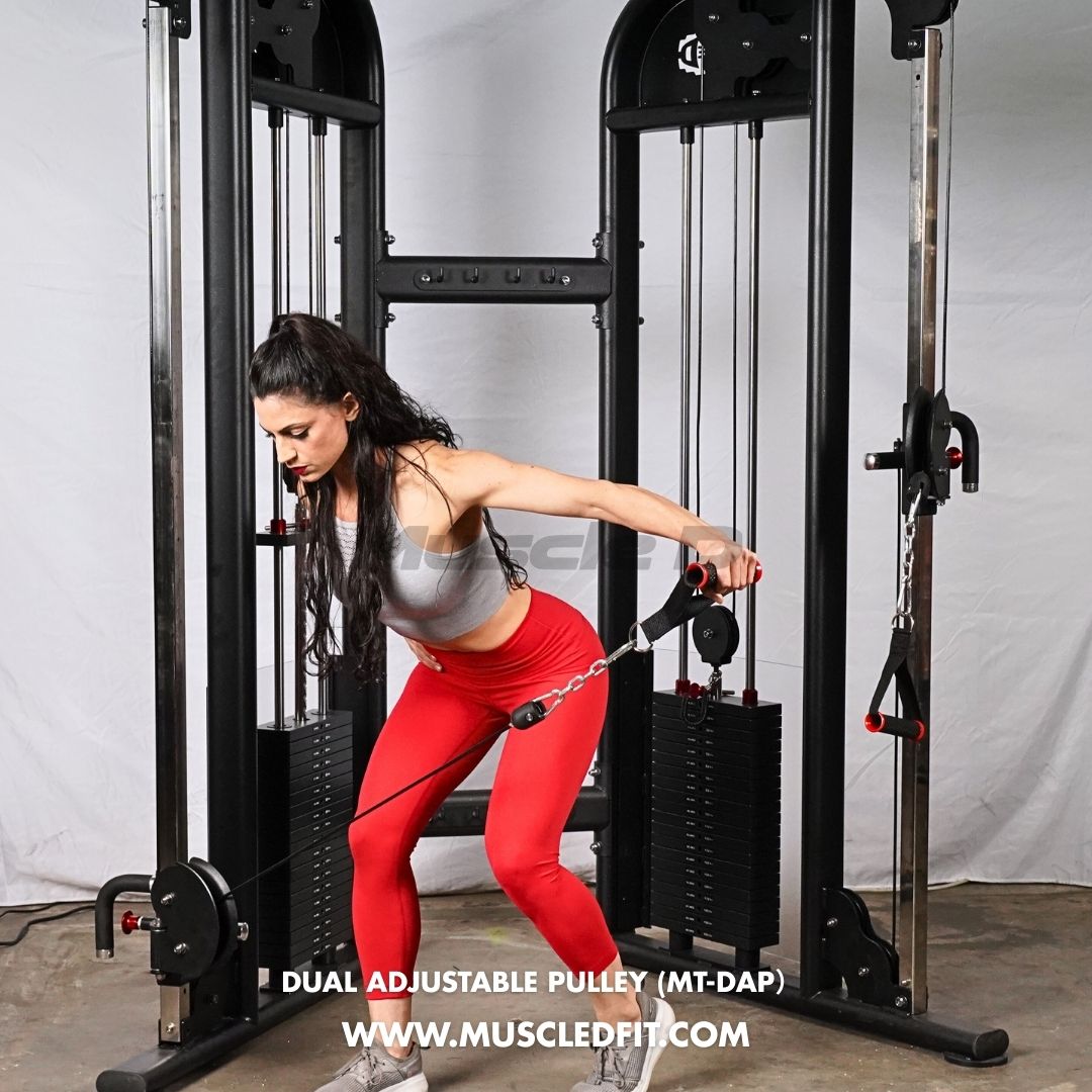 Muscle D Fitness - Dual Adjustable Pulley – Two Stack Cable Machine