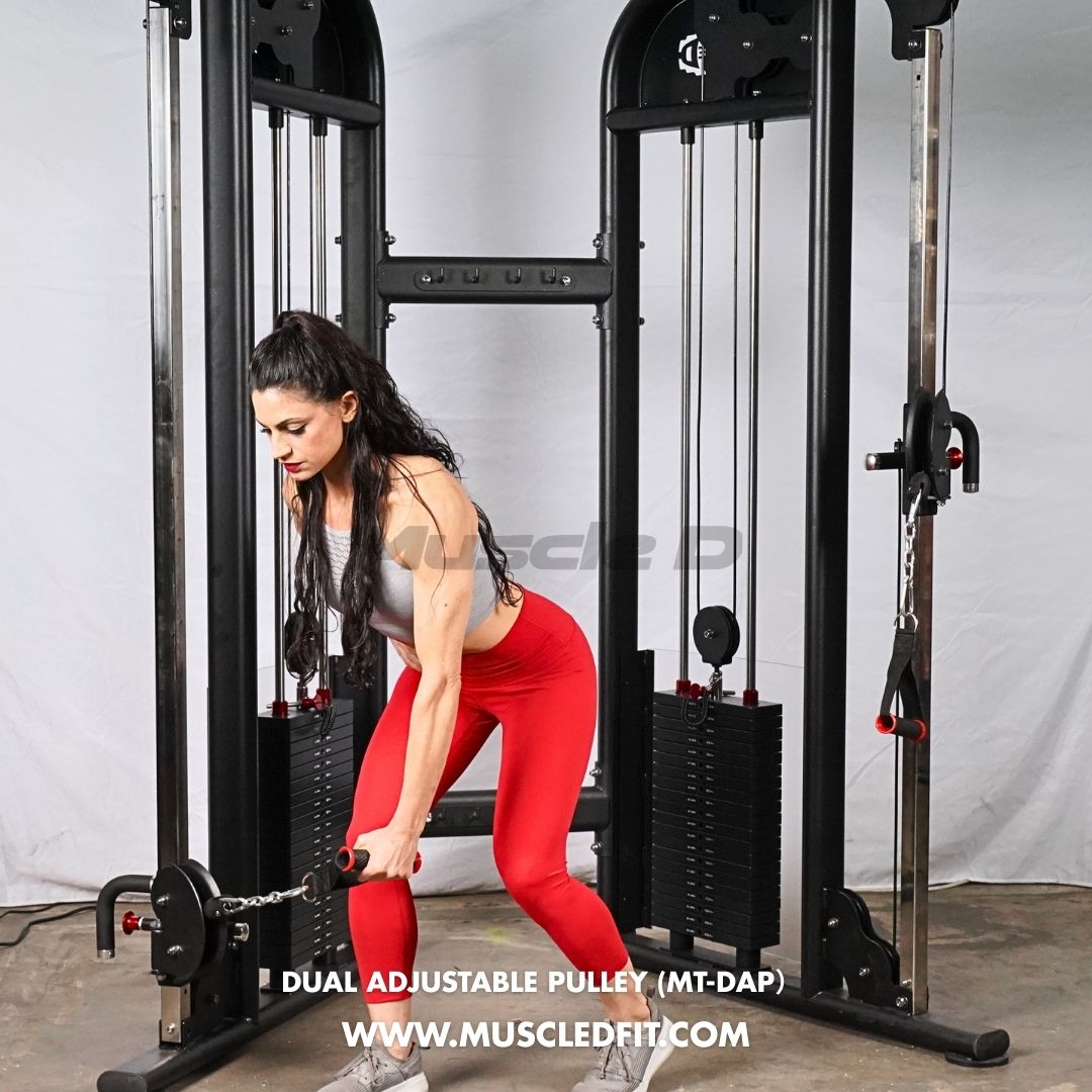 Muscle D Fitness - Dual Adjustable Pulley – Two Stack Cable Machine