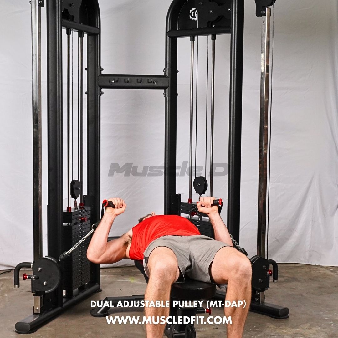Muscle D Fitness - Dual Adjustable Pulley – Two Stack Cable Machine