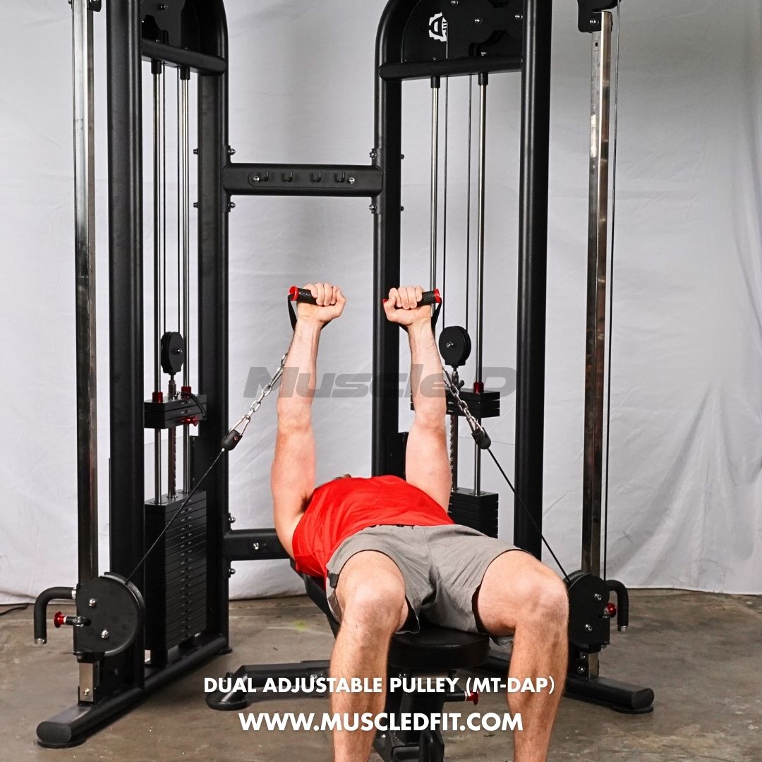 Muscle D Fitness - Dual Adjustable Pulley – Two Stack Cable Machine