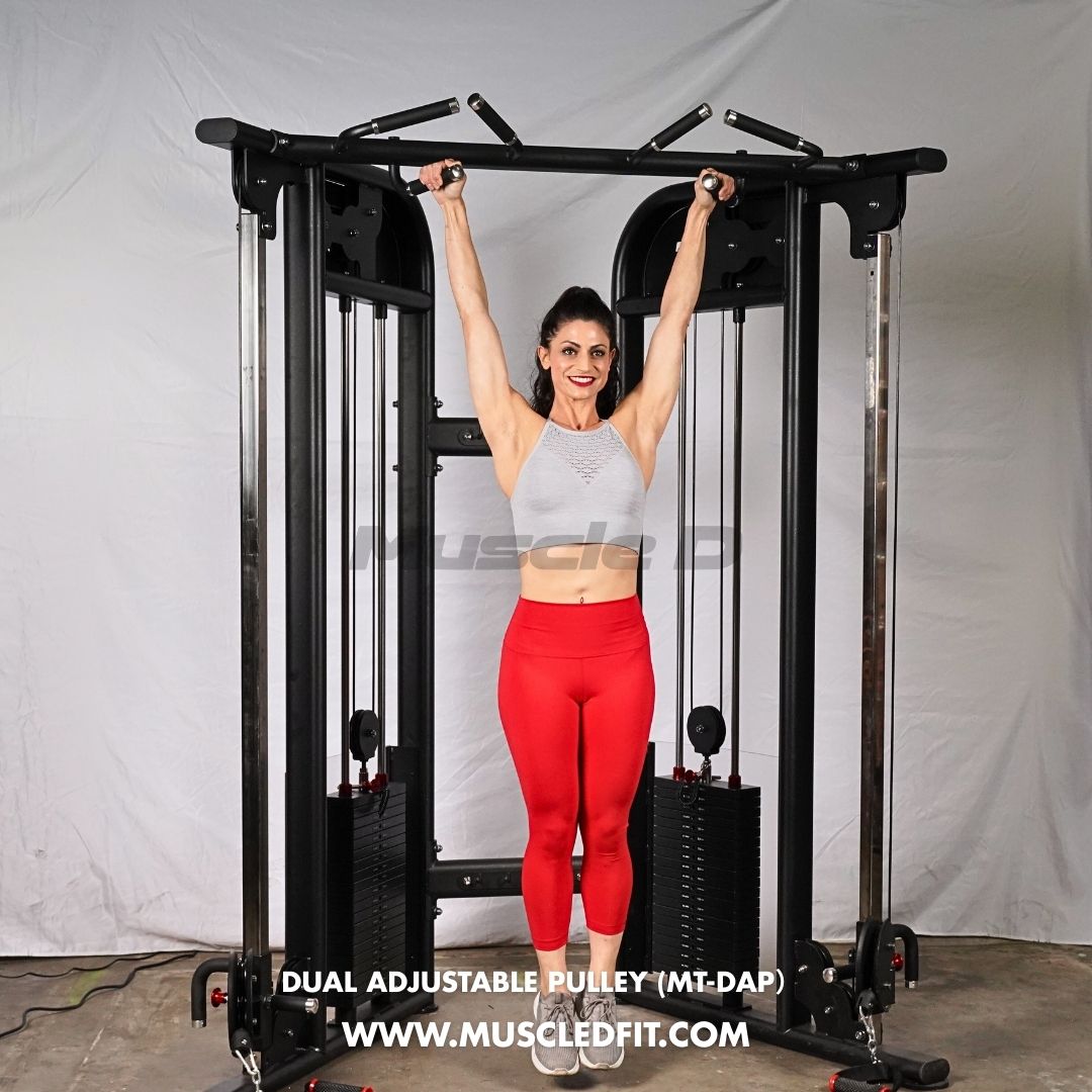 Muscle D Fitness - Dual Adjustable Pulley – Two Stack Cable Machine