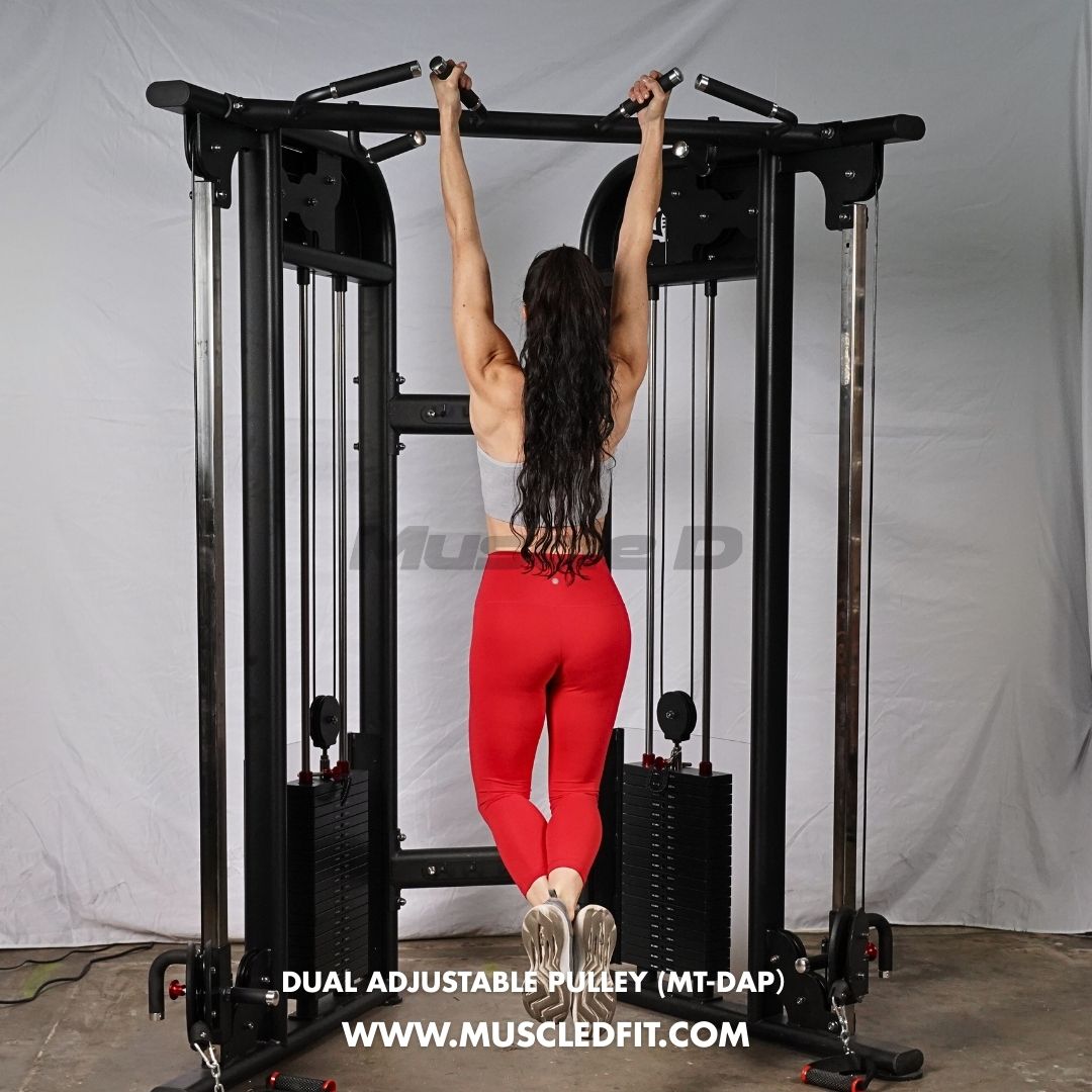 Muscle D Fitness - Dual Adjustable Pulley – Two Stack Cable Machine