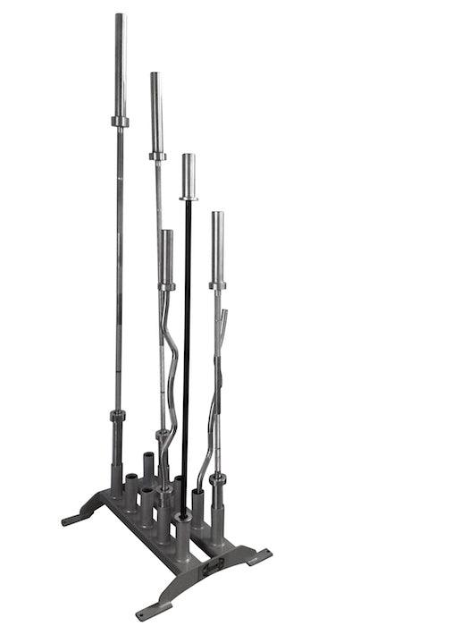 Muscle D Fitness - Vertical Olympic Bar Rack - 10 Bar - Sturdy Vertical Olympic Bar Holder
