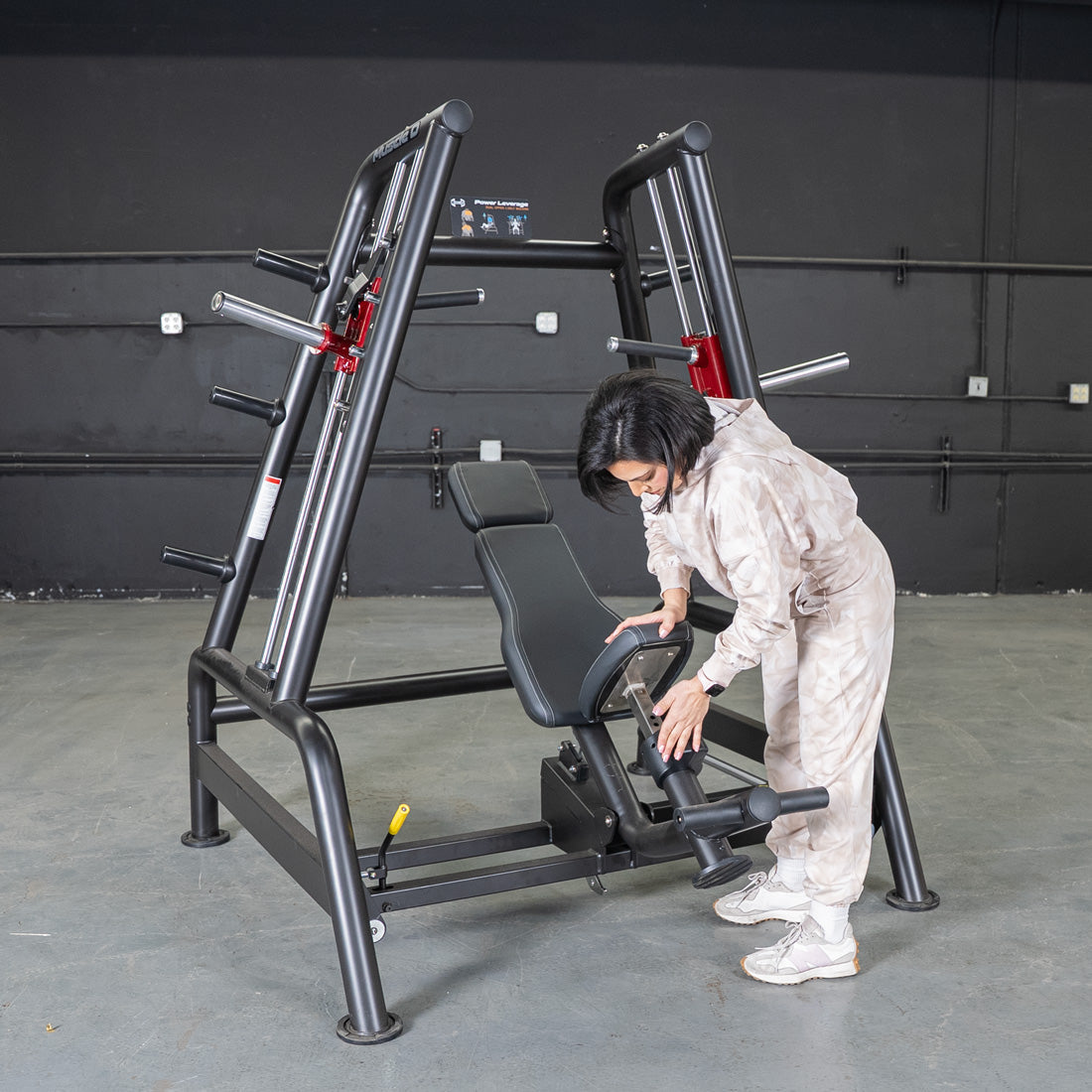 Muscle D Fitness - Power Leverage V2 Convergent Bench - Incline, Shoulder Press