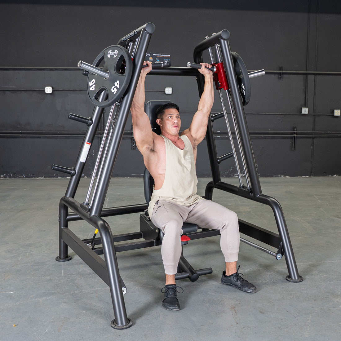 Muscle D Fitness - Power Leverage V2 Convergent Bench - Incline, Shoulder Press