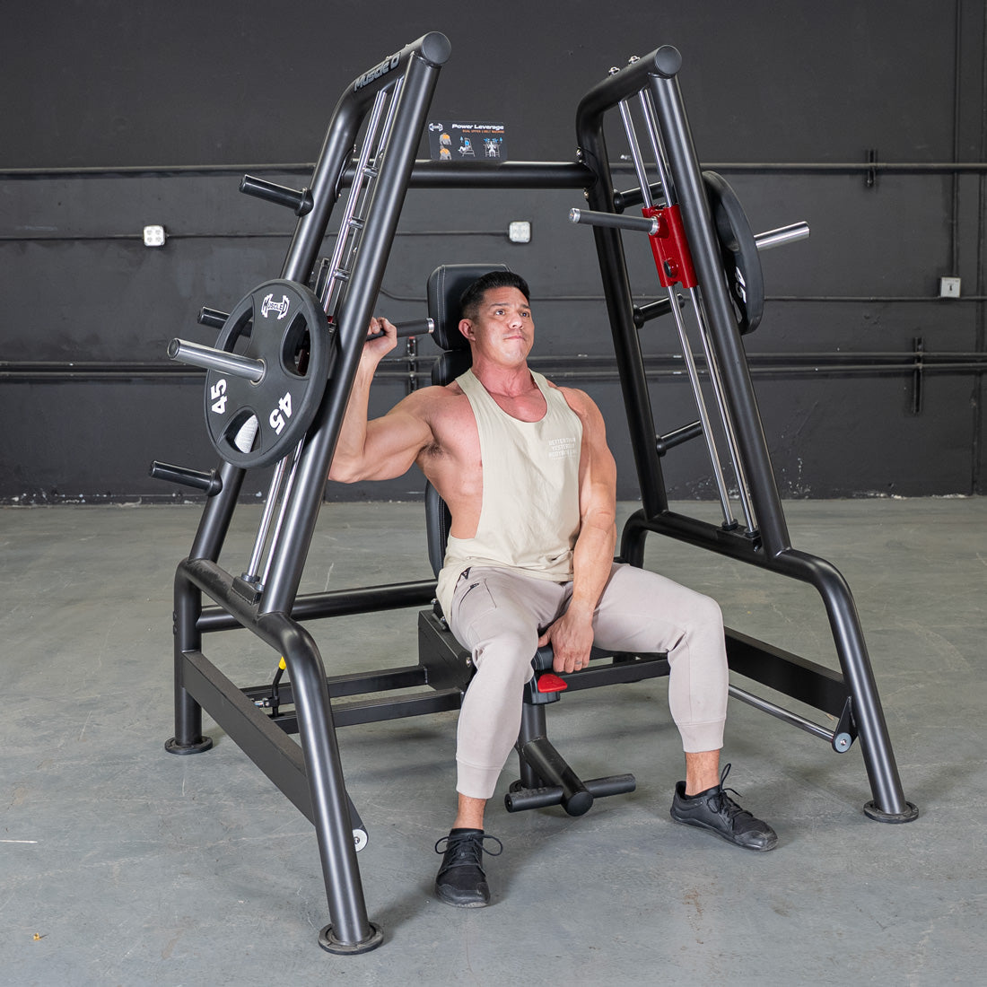 Muscle D Fitness - Power Leverage V2 Convergent Bench - Incline, Shoulder Press