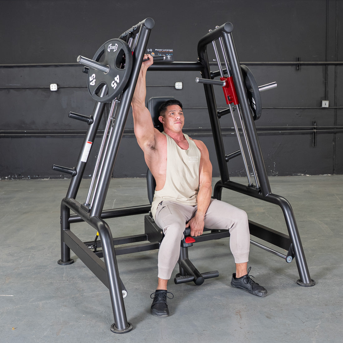 Muscle D Fitness - Power Leverage V2 Convergent Bench - Incline, Shoulder Press
