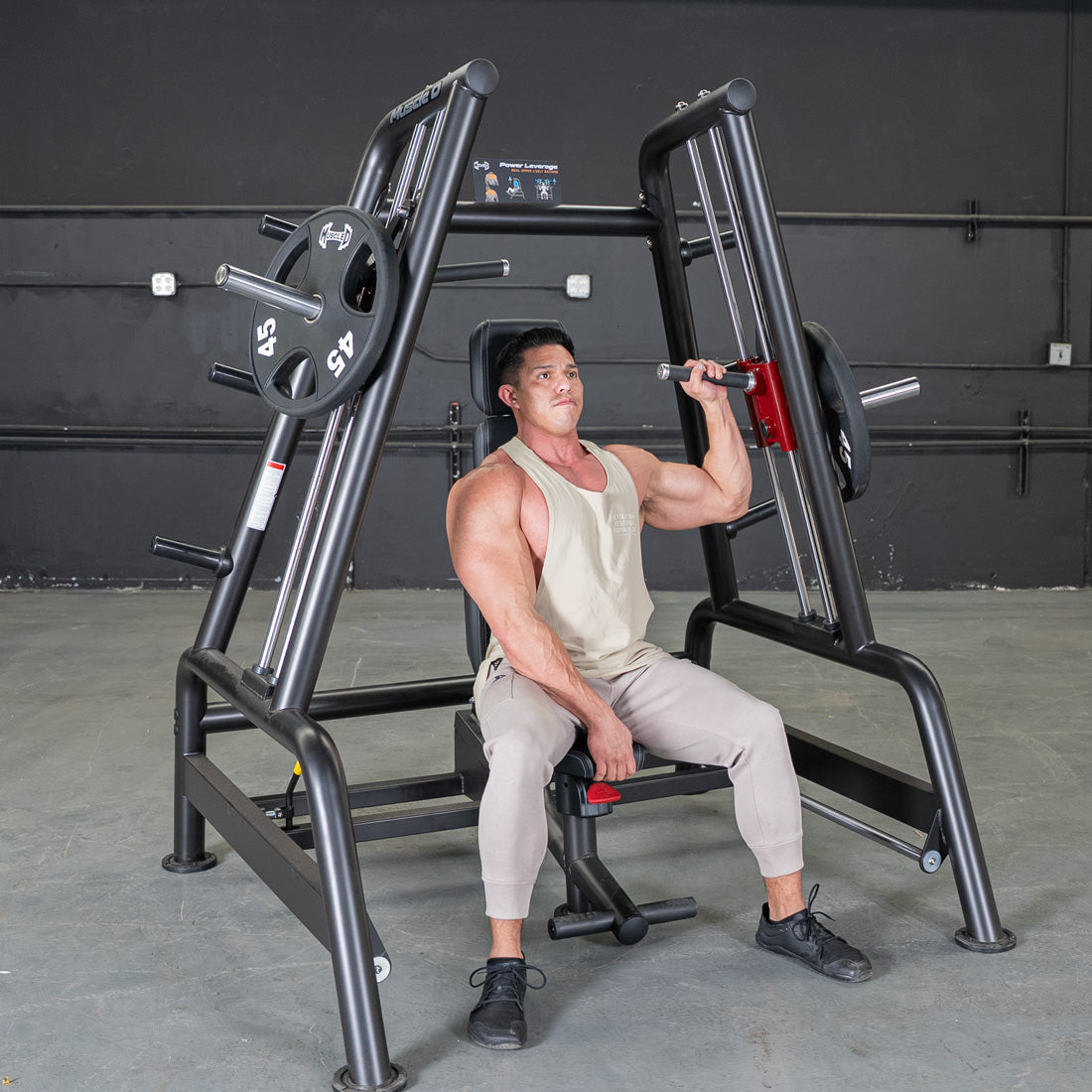 Muscle D Fitness - Power Leverage V2 Convergent Bench - Incline, Shoulder Press
