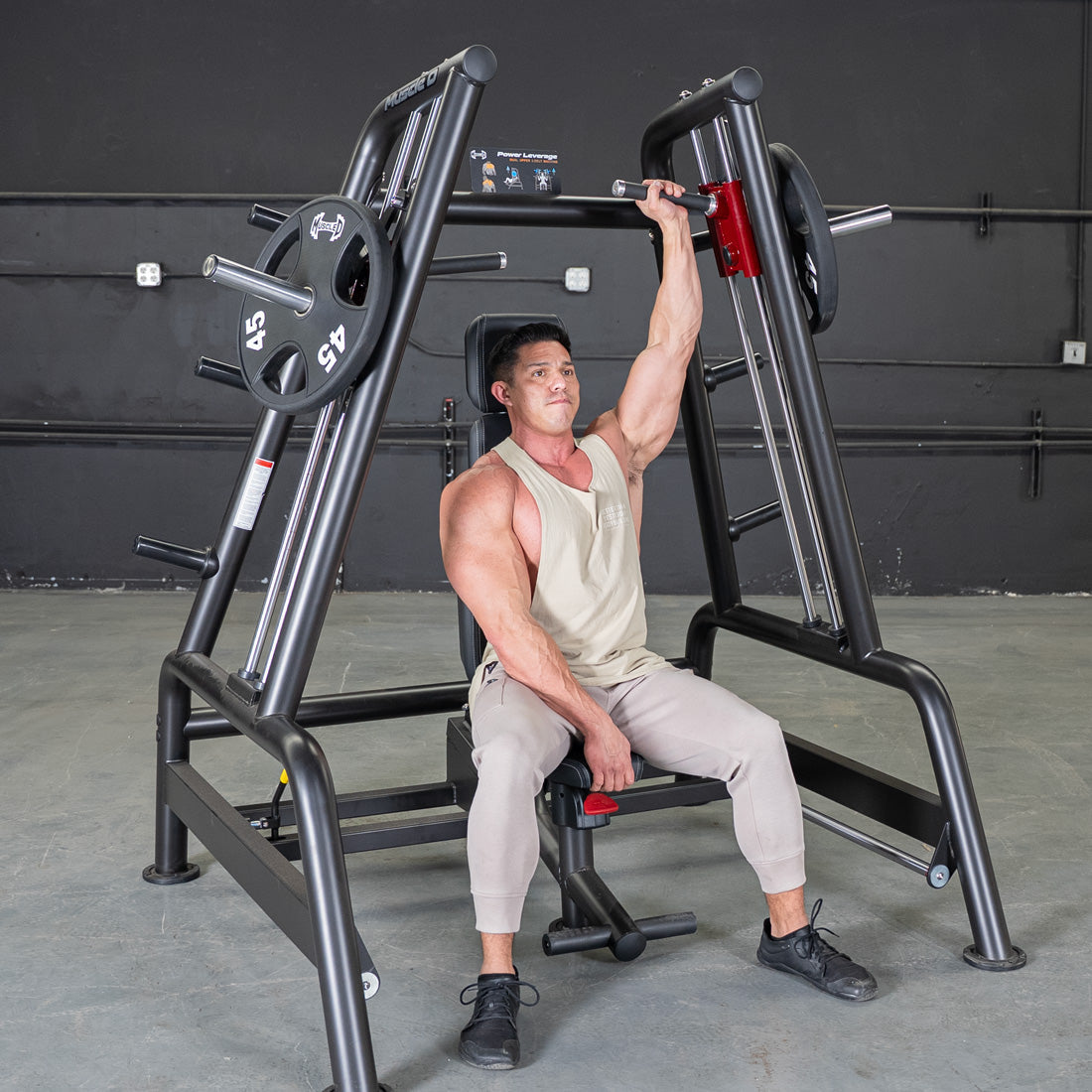 Muscle D Fitness - Power Leverage V2 Convergent Bench - Incline, Shoulder Press