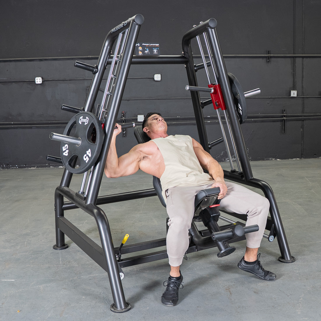 Muscle D Fitness - Power Leverage V2 Convergent Bench - Incline, Shoulder Press