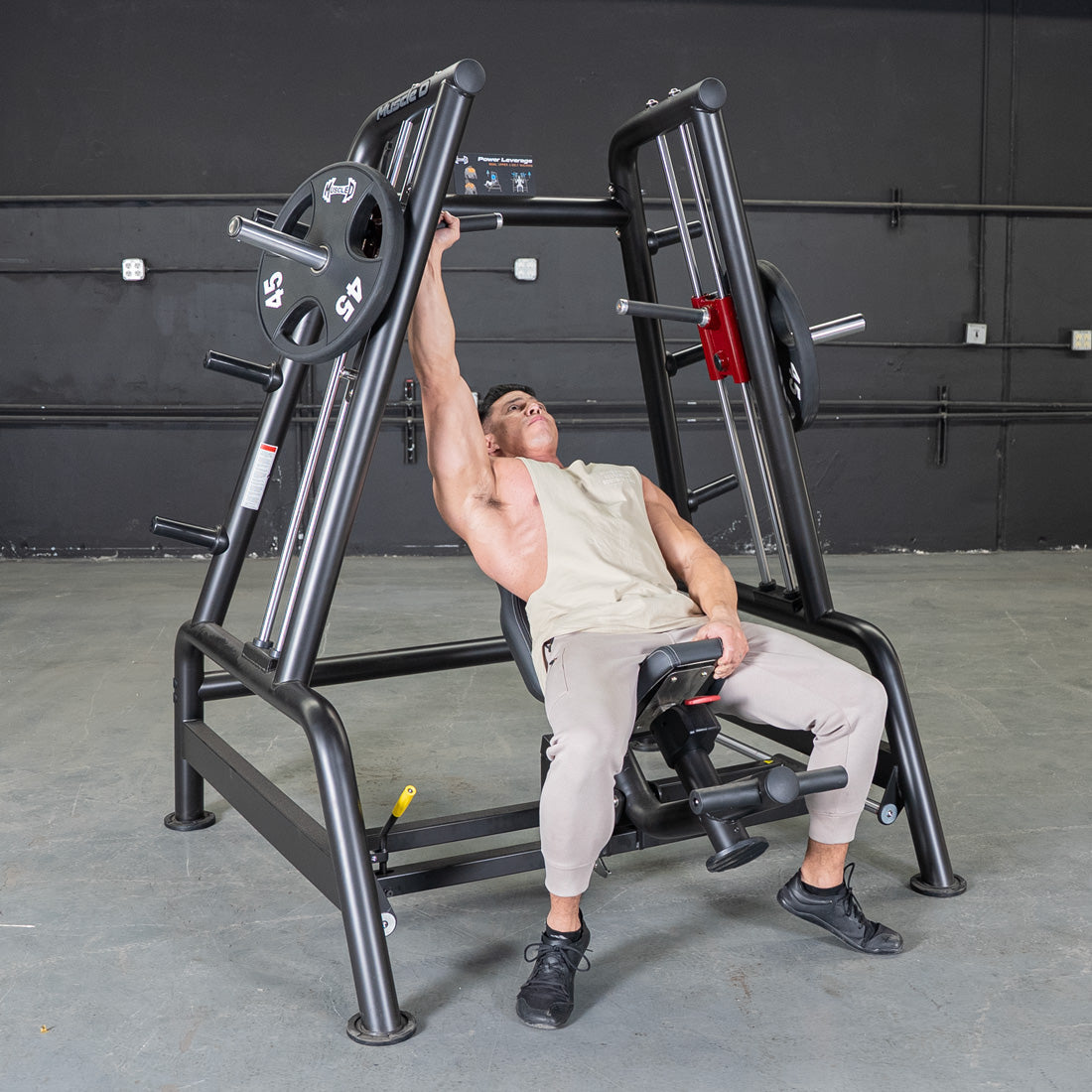 Muscle D Fitness - Power Leverage V2 Convergent Bench - Incline, Shoulder Press