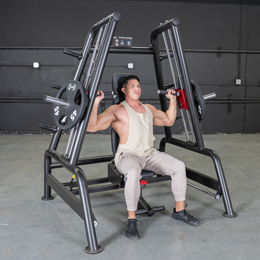 Muscle D Fitness - Power Leverage V2 Convergent Bench - Incline, Shoulder Press