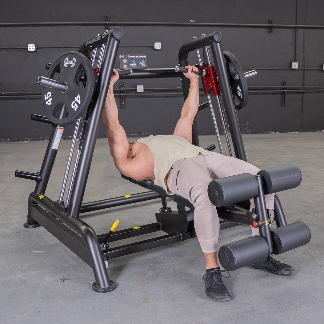 Muscle D Fitness - Power Leverage V2 Flat / Decline Convergent Bench
