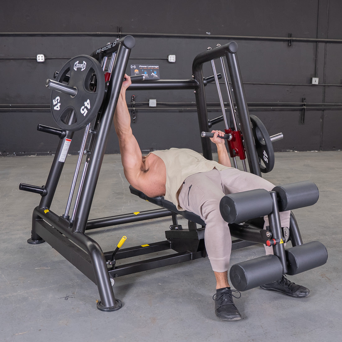 Muscle D Fitness - Power Leverage V2 Flat / Decline Convergent Bench