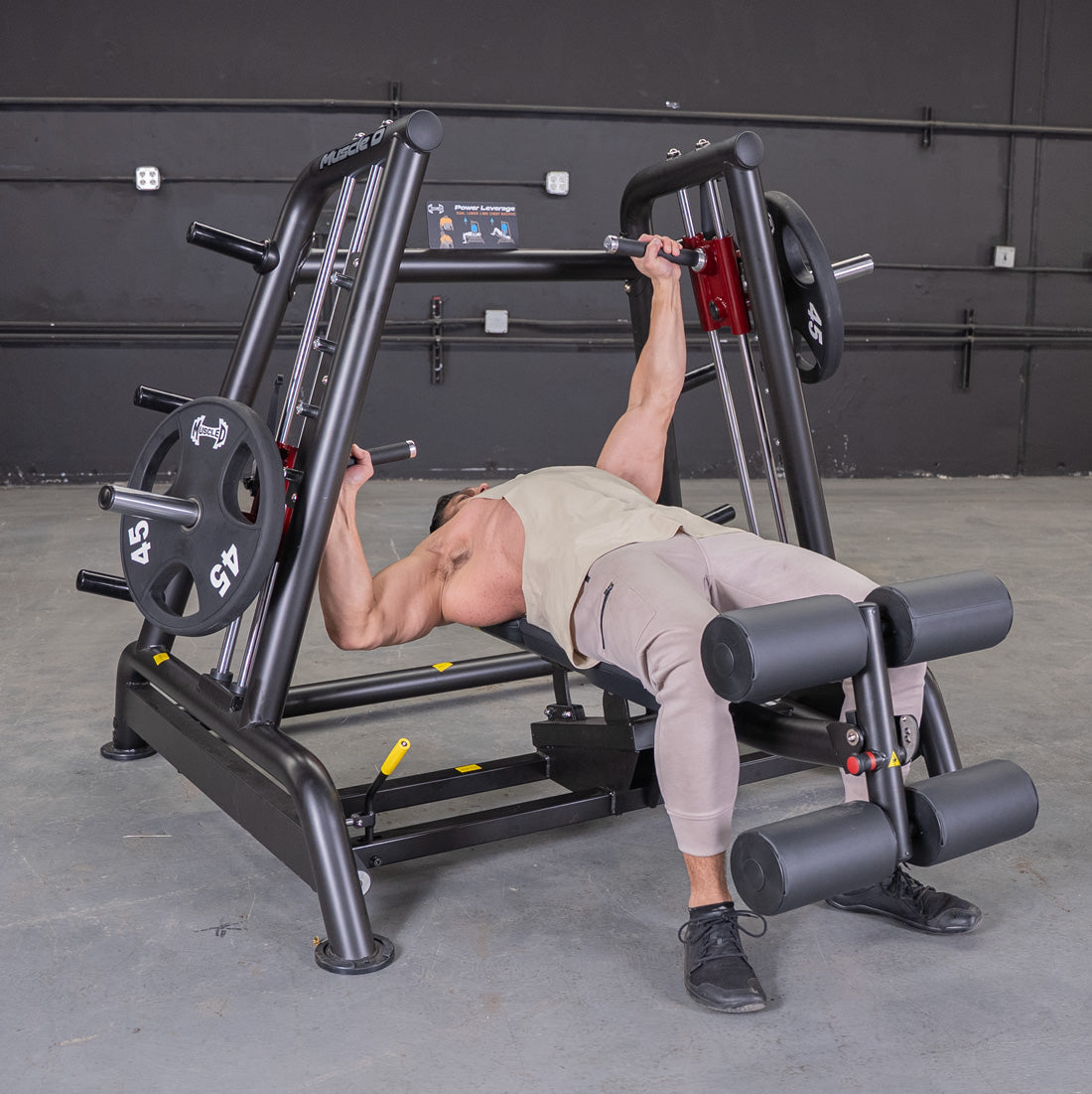 Muscle D Fitness - Power Leverage V2 Flat / Decline Convergent Bench
